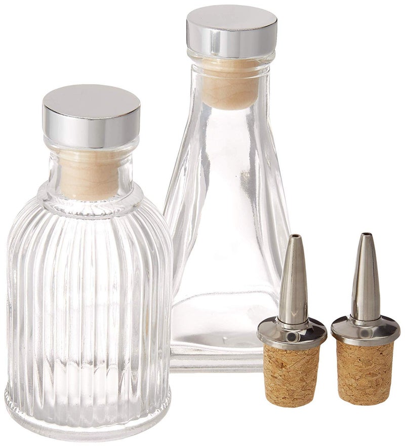 Amehla Bitters Bottle - Set of 2, 3oz Capacity with Dasher Caps and Stopper Caps - Dasher Bottles for Bitters - Elegant and Functional Bitters Bottles for Home or Professional Use - Image 4